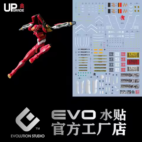 EVO Water Decal High Precision Model Stickers For RG 1/144 Evangelion Unit-02 Upgraded Version Water