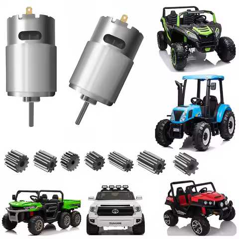 6V 12V 24V 8T 9T 10T 12Teeth 2PCS RS550 RS555 High-Speed Children's Electric Ride on Toys Car Vehicl