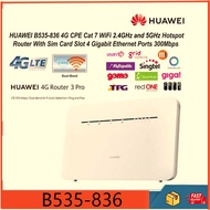 Huawei B535-836 Dual-Band 4G/5G CPE WiFi 2.4GHz & 5GHz Hotspot Sim Card Router with 4 Gigabit Ethern