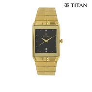 Titan BlackDialAnalog with DateMetalStrap watch forMen