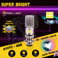 lampu led motor beat depan super terang ayoto M2B putih vario supra jupiter z satria fu mio sporty