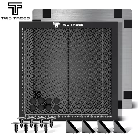 Heavy Duty Honeycomb Metal Table 300/400/500/600mm for Laser Engraver Cutting,Black Oxide Coated Fit