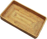 RT&BS Rattan Bread Baskets for Serving, Woven Vegetable Baskets, Handwoven Fruit Basket for Kitchen,