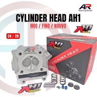 CYLINDER HEAD BLOCK AH1 RACING 24/28 MIO SPORTY/SMILE MIO SOUL FINO CARBON NUOVO BLOCK HEAD AH1 RACI