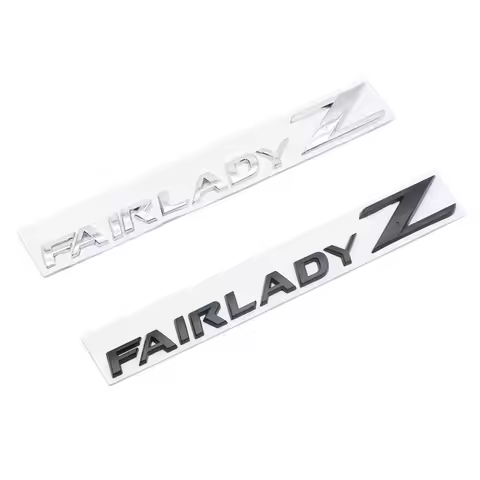 Car Metal Letters Logos Badge Emblem Decals Styling Sticker For Nissan Fairlady Z Z31 Z32 Z33 Z34 30