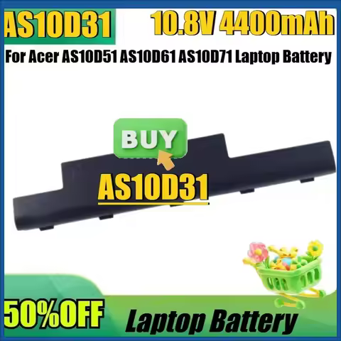 For Acer AS10D51 AS10D61 AS10D71Laptop Battery for Packard Bell TK81 TK83 TK85 TK87 New AS10D31 10.8