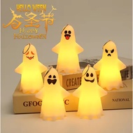 2025 Halloween Decorations LED Light Plastic Ghost Skull Lamp For Haunted House Halloween Party Deco