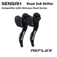 SENSAH Groupset REFLEX Road Bike Shifter 2x8 Speed Brake Lever Bicycle Derailleurs SHIMANO rear dera