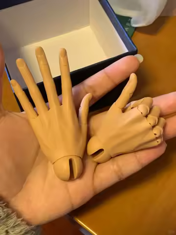 Resin bjd articulated hands Hfa75/Hfa70/Hfa68 for 1/3 real hand closer to the true length amazing