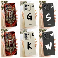 Cover Honor X70i 5G Case Luxury A-Z Letters Fashion Cool Crown Silicone Phone Case Honor ABR-AN00