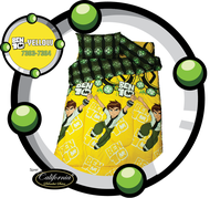 Bed cover single california - BEN 10 YELLOW - 120X200 BEST IN CLASS