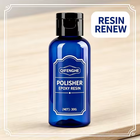 QIFENGHE 30g Epoxy Resin Polisher, Clear Gloss Resin Polishing Agent, Scratch Remover & Shine Restor