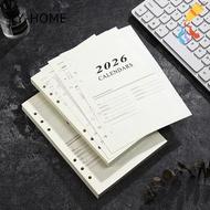 LIAOYING A5 Notebook, Perforated Sheets Refill Page Binder Inner Page, Loose Leaf Daily Planner Agen