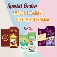 Promo!! Amplop Lebaran Custom/Amplop Custom/ Angpao Custom Foto Teks