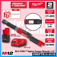 Milwaukee ONEFTR12-251B / ONEFTR12-0C0 M12 FUELTM Digital Torque Wrench 1/2′′ w/ ONE-KEYTM