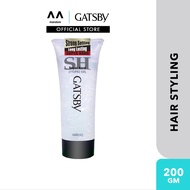 GATSBY Styling Gel Super Hard 200gm (mens hair gel, hair gel hair styling, hair setting)