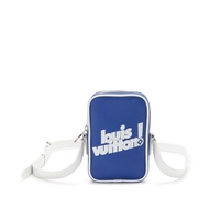 Louis Vuitton Virgil Abloh Blue Cowhide Everyday LV Danube PPM Silver Hardware, 2021