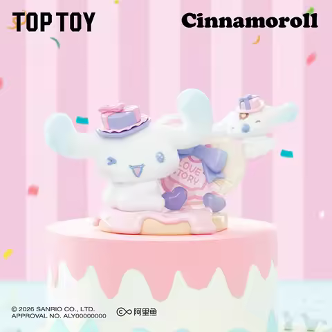 TOPTOY Official Cinnamoroll Full Of Love Series Figures Blind Box Sweet 520 Valentine Desktop Orname