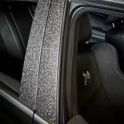 Black 3D Hexagon Texture Vinyl 3D HoneyComb Vinyl Wrap PVC Adhesive Vinyl Film Decoration Decal Viny