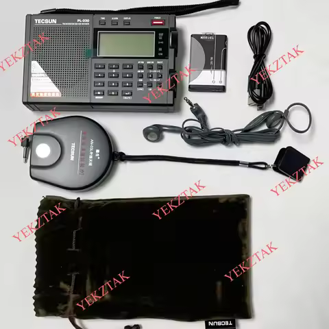 New Tecsun PL-330 Radio with AN03 External Antenna,Firmware 3306 FM /LW/SW/MW - SSB All-band Radio ,