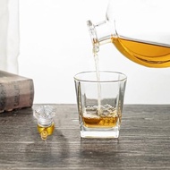 Whiskey Lead-Free Crystal Whiskey Vodka Bourbon Decanter Whiskey Decanter with Sealed Glass Stopper 