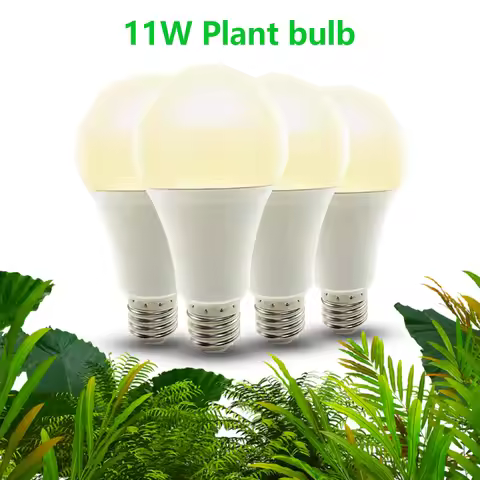 2/4 pcs LED Grow Light A70 11W Bulb,Full Spectrum Plant Light Bulbs Grow Bulb for Indoor Plants, See
