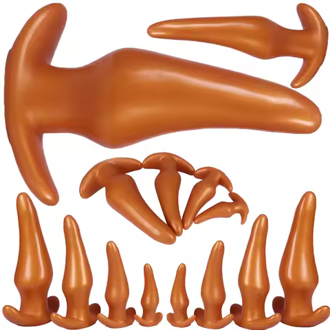 Huge Wearable Anti Drop Soft Anal Plugs Prostate Massage Liquid Silicone Butt Plug Anal Training Com