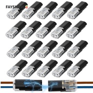 FAYSHOWSG Quick Connector, Waterproof Double Wire Wire Terminals, 2 Pin Way Plug Electric Wire Snap 