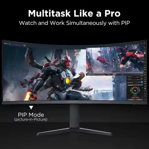 1ms(MPRT), HDR400, DCI-P3 95% 34-inch Curved Ultrawide WQHD 3440×1440 Gaming Monitor, 165Hz 1000R- P