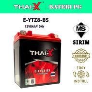 THAI-X YTZ8 Motorcycle Battery XMAX250 MT25 R25 REBEL500 ZZR250 KLX150 YAMAHA HONDA KAWASAKI