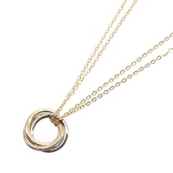 【มือสอง】 สร้อยคอ CARTIER รุ่น Trinity Necklace SM B4084654 ความยาว 44/47.5 ซม. K18 (ทองคำเหลือง) K18