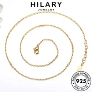 HILARY JEWELRY Necklace Cross Perempuan Perak Women For Original Korean Simple Gold Rantai 925 純銀項鏈 Silver Leher Chain Pendant Sterling Accessories N61