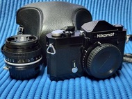 Nikon Nikomat FTN 後期黑色機身 Nikon Nikkor 50mm F2 Non-ai Lens
