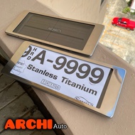 Waterproof Sign Frame HARADA Stainless Steel Standard Size 1 Pair Front-Rear A-9999 Large Edge Model