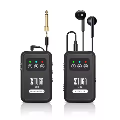 XTUGA J02 2.4G Long Distance Non Delay Professional Wireless In Ear Monitor System For Studio Band R