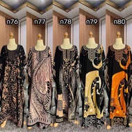 The Most Popular Pattern Sleepwear Bohemian Long Dress Batwing Style Clothes For Chubby Women