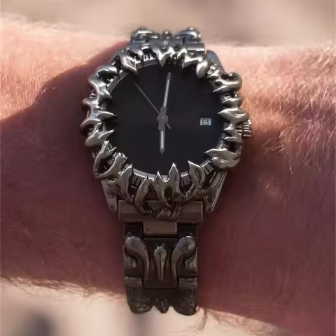 Hot Sell AAA Original Quartz Watch Men's Antique Alabaster Y2K Demon Claw Luminous Hot Medieval Uniq