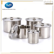 Toffi Stainless Steel Condiment Bowl Spices Sauce Storage Container Bekas Rempah Sos 不锈钢味盅调味料收纳容器调味罐