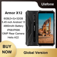 Ulefone Armor X12 Rugged Phone 6GB (3GB+3GB)+32GB 4860mAh 5.45 inch Android 13 Go MediaTek Helio A22 Quad Core 4G NFC Smartphone