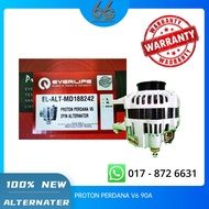 100% NEW ALTERNATOR PROTON PERDANA V6 90A 2PIN (EVERLIFE)