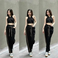 3 SIZES 45-65KG CUSTOMIZED HEIGHT] UNISEX CANVAS BAGGY PANTS 157 SUPER HOT ELECTRIC WAIST 92CM LONG,