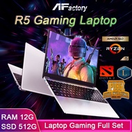 [Local Warranty 2 years] laptop gaming full set murah 15.6 inch IPS LED Laptop AMD Ryzen 5 3.6GHz Radeon Vega 8/RAM 8-12GB/512GB SSD PUBG GTA V BF V for student notebook laptop amd ryzen new laptop 2021