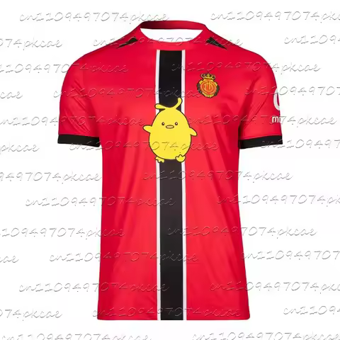2025 New Unisex RCD Mallorca V2 Cartoon Jersey Short-Sleeve Summer Quick-dry Breathable Trendy Tee f