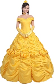 NEW Beauty and Beast Prince Costume Halloween Princess Bell Costume Performance Princess Bell Dress
