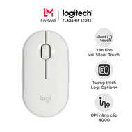 Chuột không dây Bluetooth Logitech M350s Pebble 2 Silent - Mỏng nhẹ Nút tùy chỉnh 4000DPI Easy-Switc