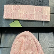 GUCCI 古馳 滿版 老花 帽子 毛帽 ‎ 雙面用  現貨 原價18000