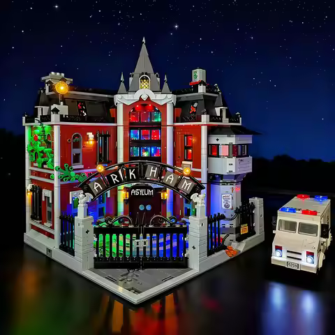 LYBMTWF LED Lighting Kit Compatible with Lego 76300 Asylum Building block (NOT Include The Model Bri