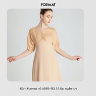 Women's Format Dress A995-110L 1.5 layers short sleeve