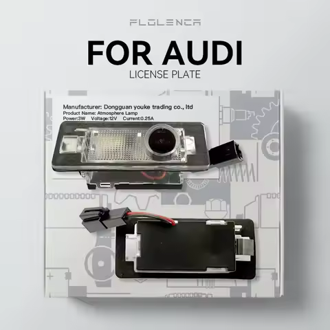 1pce License plate Welcome Light Projector LED Fit for Audi A1 A3 A5 A6 A7 Q3 Q5 Q7 Lamp refit Decor