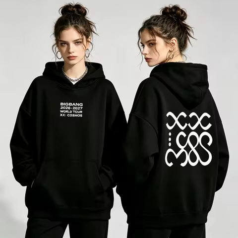 BIGBANG 2026-2027 WORLD TOUR XX: COSMOS Hoodie Kpop Concert Fan Merch Long Sleeve Loose Unisex Stree